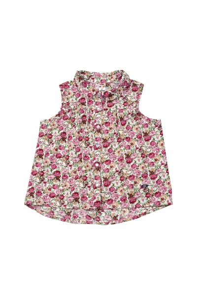 Блузка для девочек Mini Maxi, модель 3375, цвет белый - Блузки с коротким рукавом