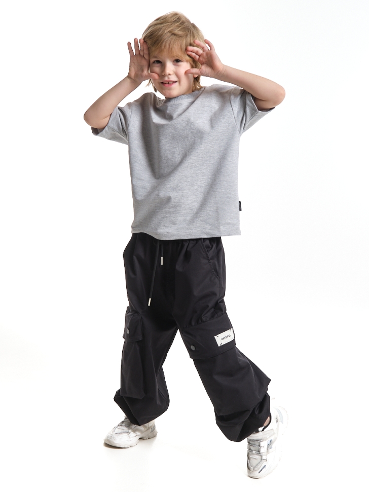 Футболка для девочек Mini Maxi, модель 7627, цвет серый/меланж - Футболки однотонные