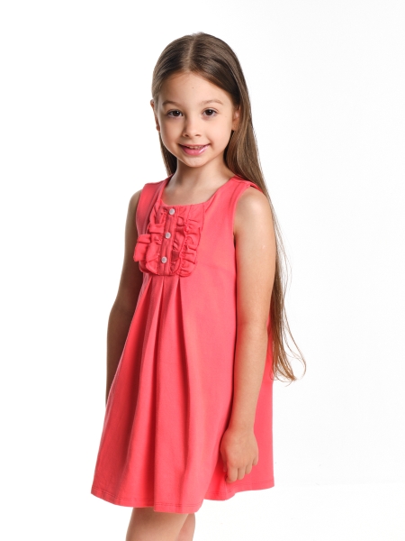 Платье для девочек Mini Maxi, модель 1648, цвет коралловый - Платья для девочек с коротким рукавом