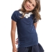 Футболка для девочек Mini Maxi, модель 0677, цвет синий