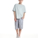 Футболка для мальчиков Mini Maxi, модель 7625, цвет серый/голубой