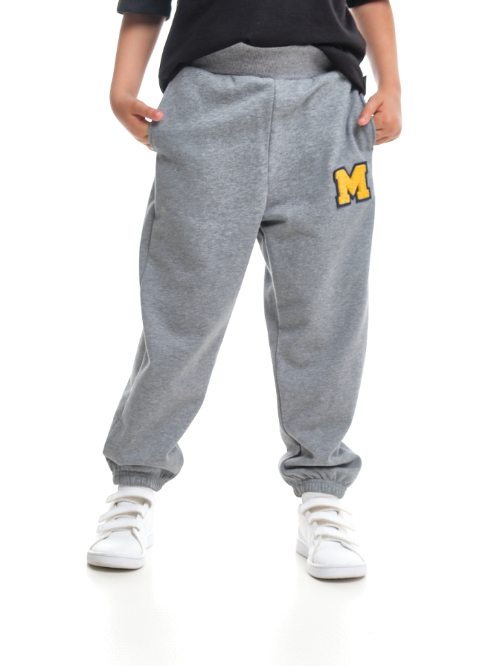 Брюки для девочек Mini Maxi, модель 7611, цвет серый/меланж - Брючки / джоггеры спортивные