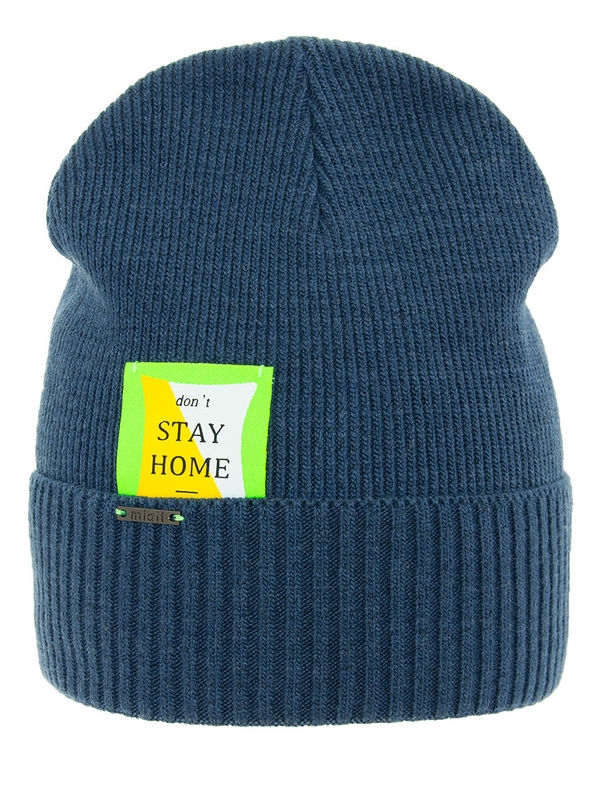 Шапка Эдди, Миалт темно-джинсовый - Для девочек весна-осень