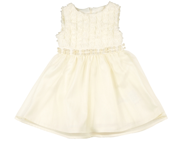 Платье для девочек Mini Maxi, модель 6243, цвет кремовый - Платья для девочек с коротким рукавом