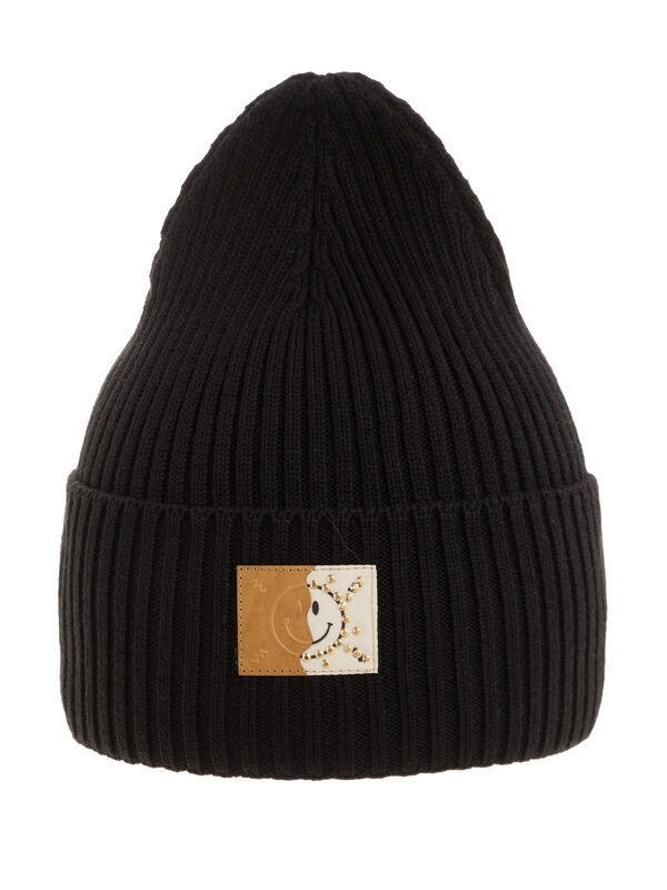 Шапка для девочки Солнечная, Миалт черный, весна-осень - Для девочек весна-осень