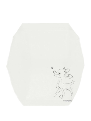 Повязка для девочки Олененок, Миалт белый, лето