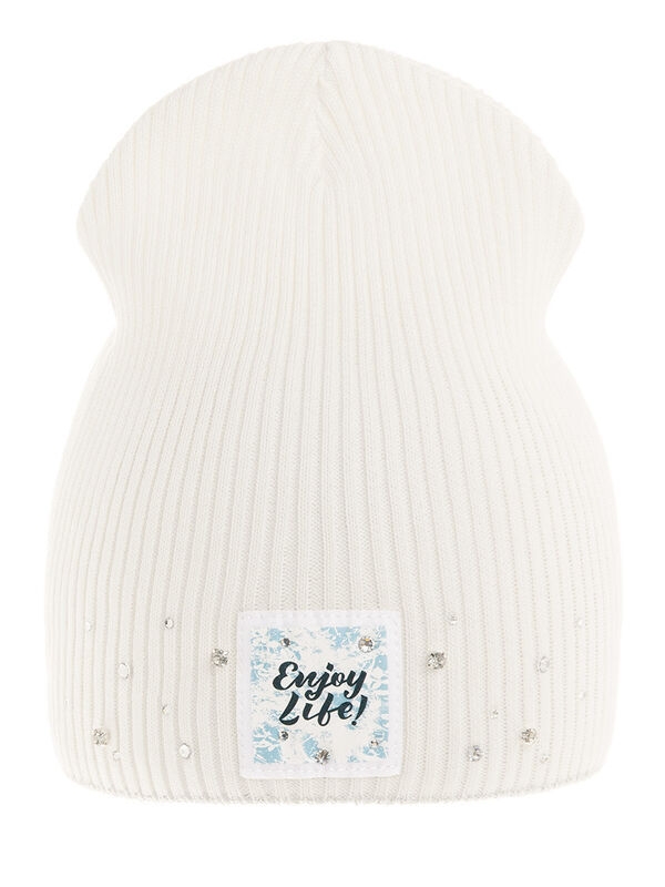 Шапка для девочки Пальмира, Миалт белый, весна-осень - Для девочек весна-осень