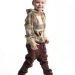 Джемпер для мальчиков Mini Maxi, модель 7858, цвет бежевый/хаки/клетка