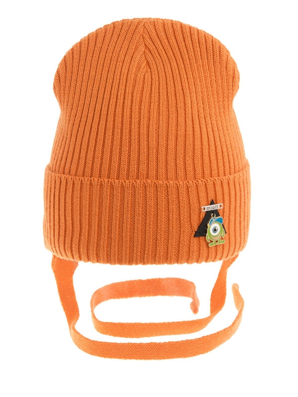 Шапка для мальчика Джокер, Миалт ярко-оранжевый, весна-осень - Шапки весна-осень