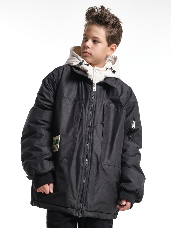 Куртка для мальчиков Mini Maxi, модель 338215, цвет черный - Бомберы / куртки