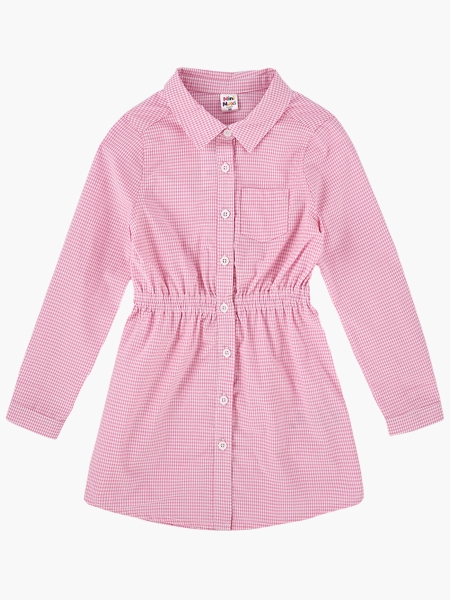 Платье для девочек Mini Maxi, модель 603, цвет розовый/мультиколор - Платья для девочек с длинным рукавом