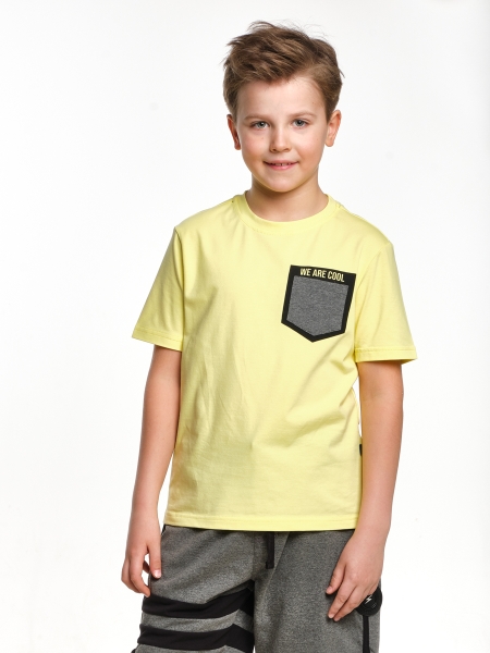 Футболка для мальчиков Mini Maxi, модель 7104, цвет желтый - Футболки для мальчиков
