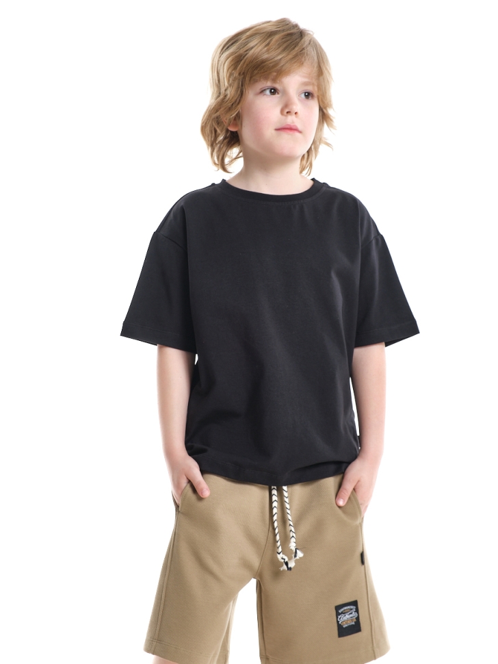 Футболка для девочек Mini Maxi, модель 7626, цвет черный - Футболки однотонные