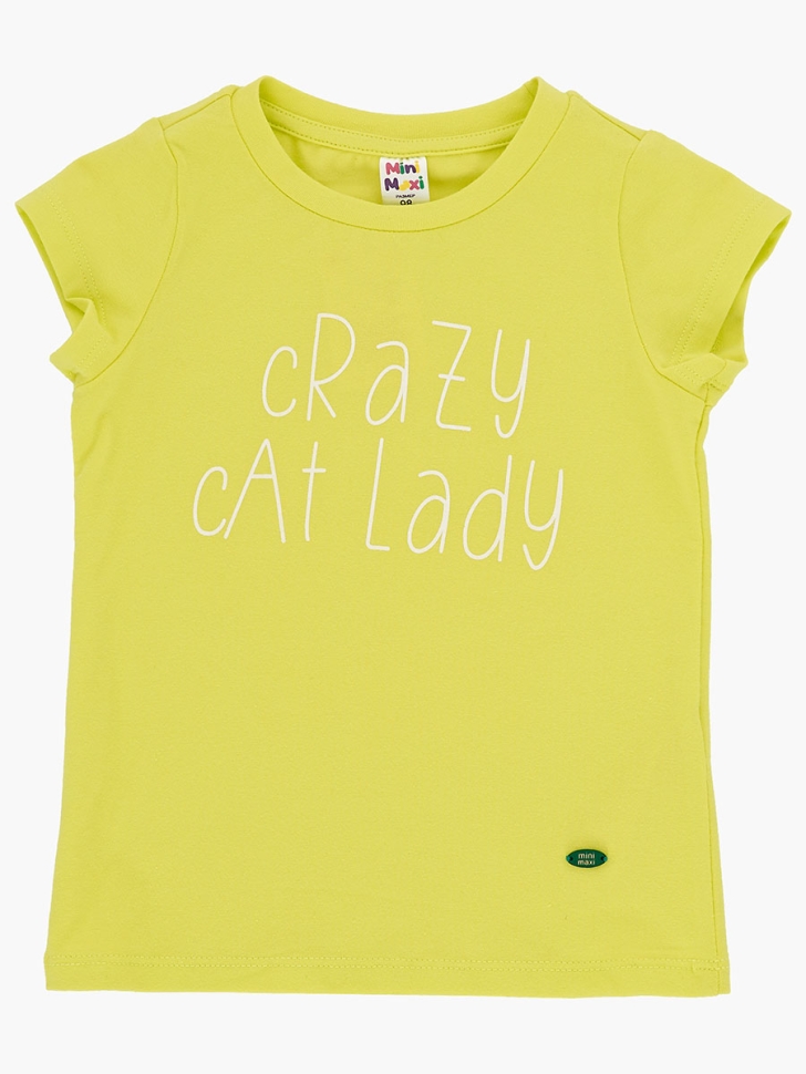 Футболка для девочек Mini Maxi, модель 0669, цвет салатовый - Футболки для девочек