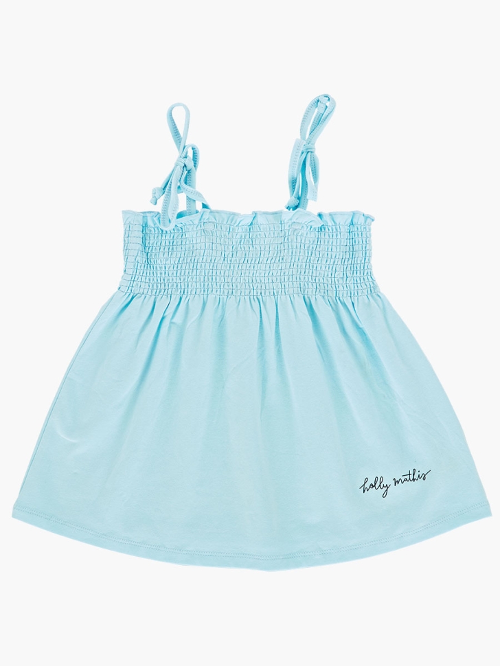 Майка для девочек Mini Maxi, модель 0816, цвет голубой - Майки и топы на лето