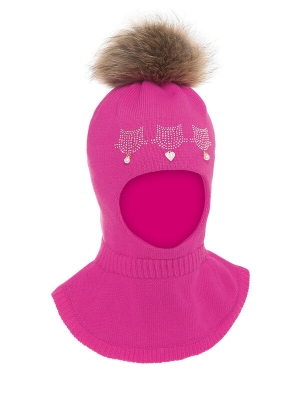 Шлем для девочки Ванесса, Миалт фуксия-, зима