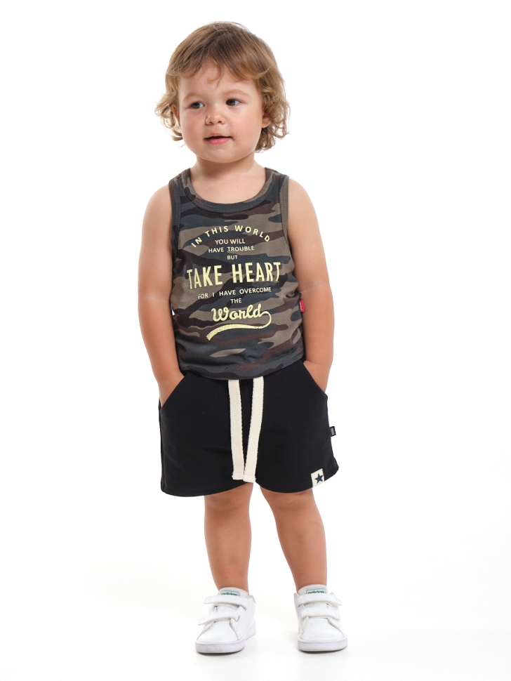 Комплект для мальчиков Mini Maxi, модель 3328, цвет камуфляж - Комплекты летние