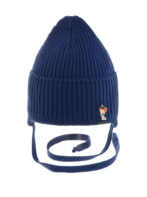 Шапка для мальчика Фол, Миалт темно-джинсовый, весна-осень