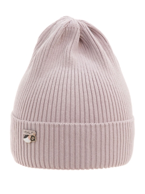 Шапка для девочки Твигги, Миалт бежево-розовый, весна-осень