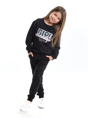 Спортивный костюм для девочек Mini Maxi, модель 7749, цвет черный