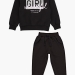 Спортивный костюм для девочек Mini Maxi, модель 7749, цвет черный