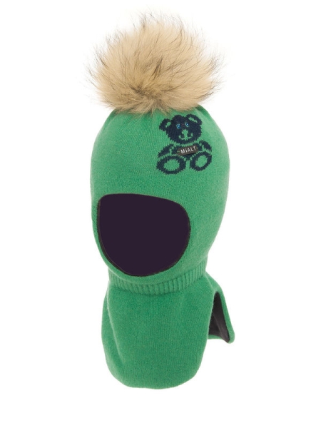 Шлем для мальчика Чарли, Миалт ярко-зеленый, зима - Шлемы осень-зима