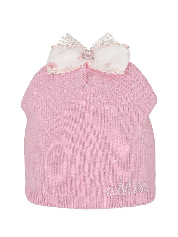 Шапка для девочки Цветочное настроение, Миалт розовый, весна-осень-лето - Для девочек весна-осень