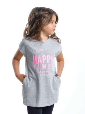 Футболка для девочек Mini Maxi, модель 4072, цвет серый
