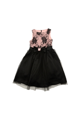 Платье для девочек Mini Maxi, модель 6183, цвет розовый/черный