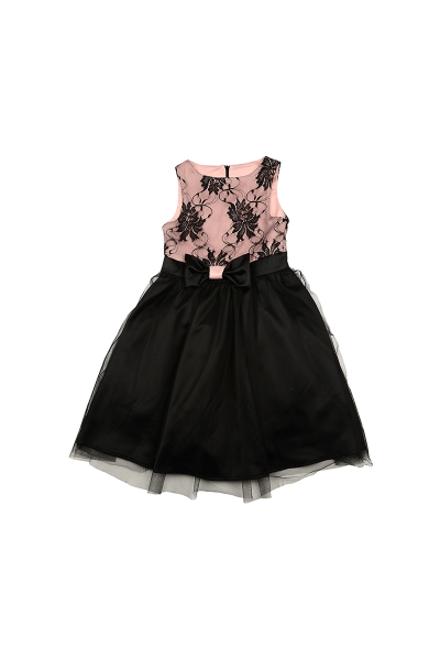 Платье для девочек Mini Maxi, модель 6183, цвет розовый/черный - Платья коктельные / вечерние