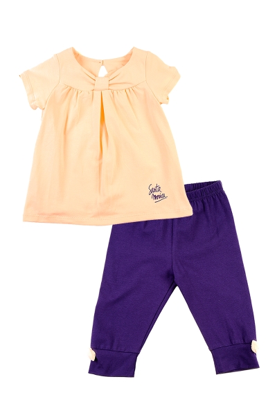 Комплект одежды для девочек Mini Maxi, модель 0318/0362, цвет кремовый - Комплекты летние
