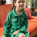 Платье для девочки школьное БУШОН ST73, цвет зеленый