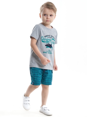 Комплект для мальчиков Mini Maxi, модель 4709/4710, цвет серый/зеленый