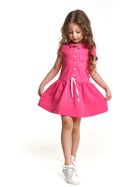 Платье для девочек Mini Maxi, модель 3297, цвет малиновый - Платья для девочек с коротким рукавом