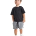 Шорты для мальчиков Mini Maxi, модель 8096, цвет графит/меланж