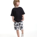 Шорты для мальчиков Mini Maxi, модель 0377, цвет черный/белый