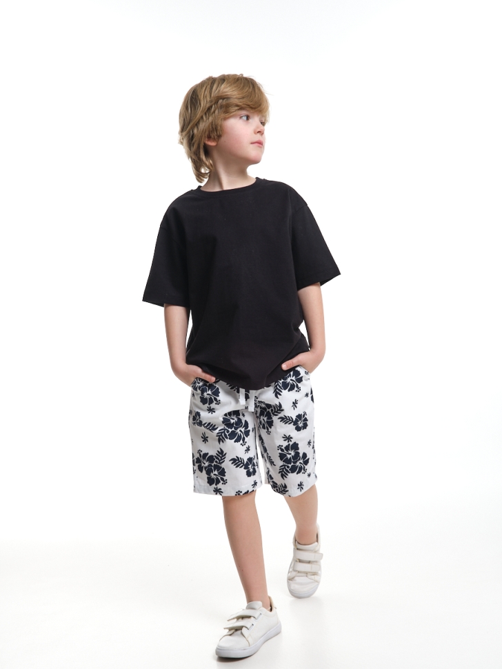 Шорты для мальчиков Mini Maxi, модель 0377, цвет черный/белый - Шорты для мальчиков