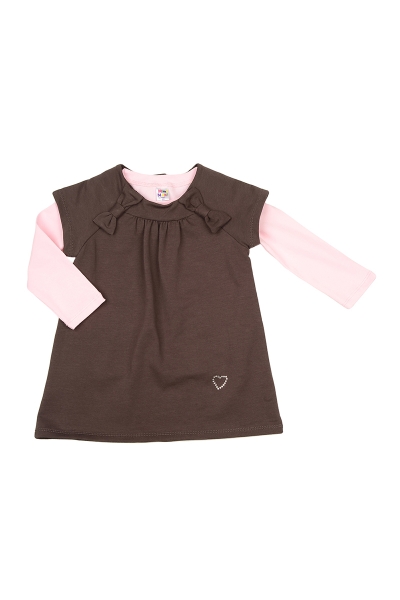Платье для девочек Mini Maxi, модель 0634/0635, цвет коричневый - Сарафаны для девочек