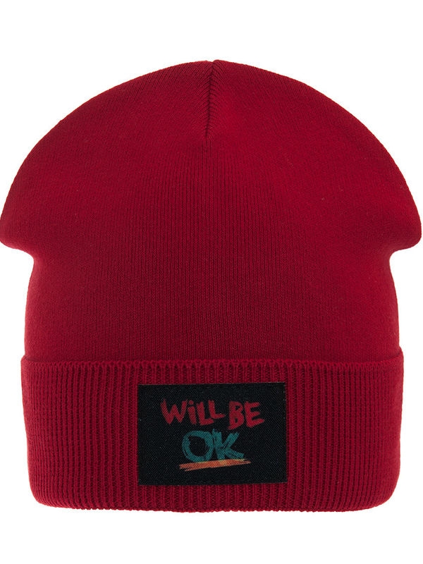 Шапка для мальчика Диггер-2, Миалт темно-красный - Шапки весна-осень