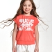 Футболка для девочек Mini Maxi, модель 0505, цвет коралловый