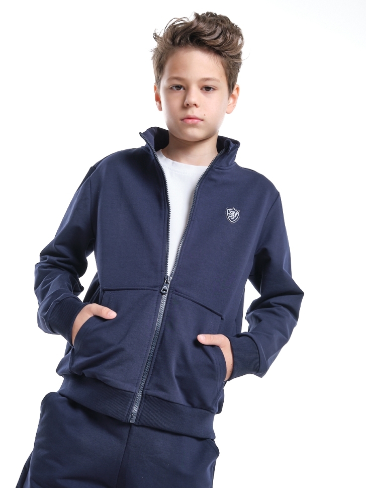 Толстовка для мальчиков Mini Maxi, модель 7915, цвет темно-синий  - Костюмы спортивные