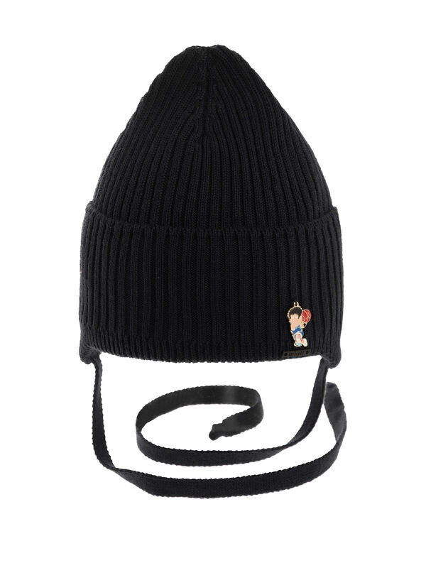 Шапка для мальчика Фол, Миалт черный, весна-осень - Шапки весна-осень