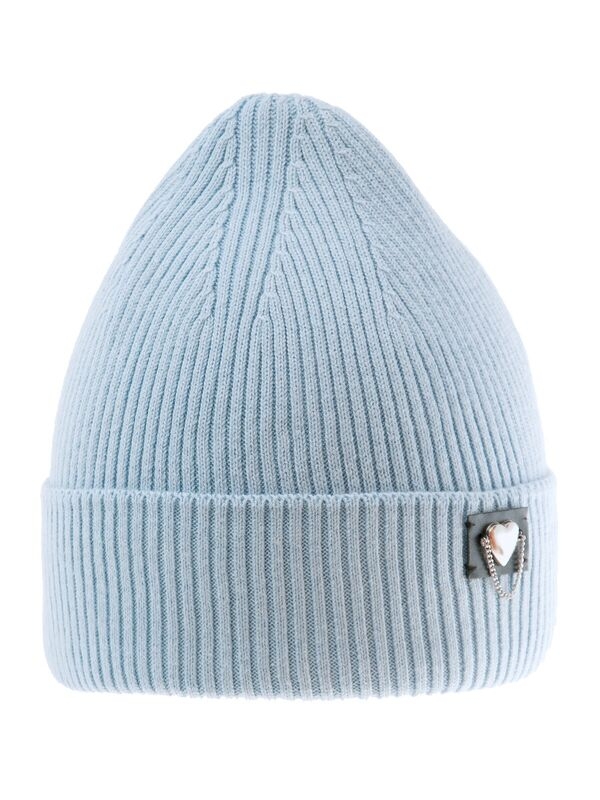 Шапка для девочки Лаура, Миалт светло-джинсовый, весна-осень - Для девочек весна-осень