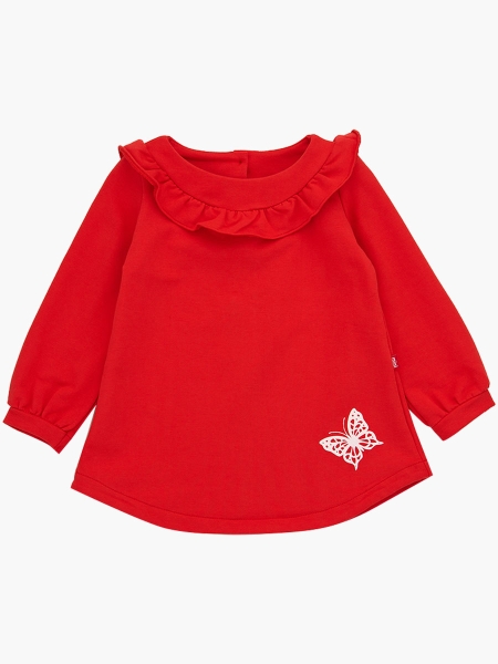 Платье для девочек Mini Maxi, модель 2603, цвет красный - Платья для девочек с длинным рукавом
