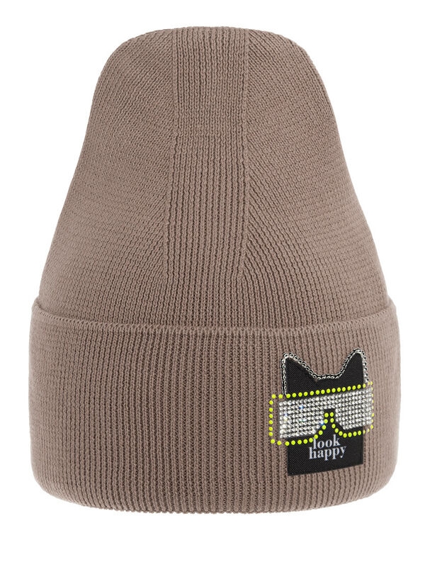 Шапка для девочки Тереза, Миалт темно-бежевый, весна-осень - Для девочек весна-осень