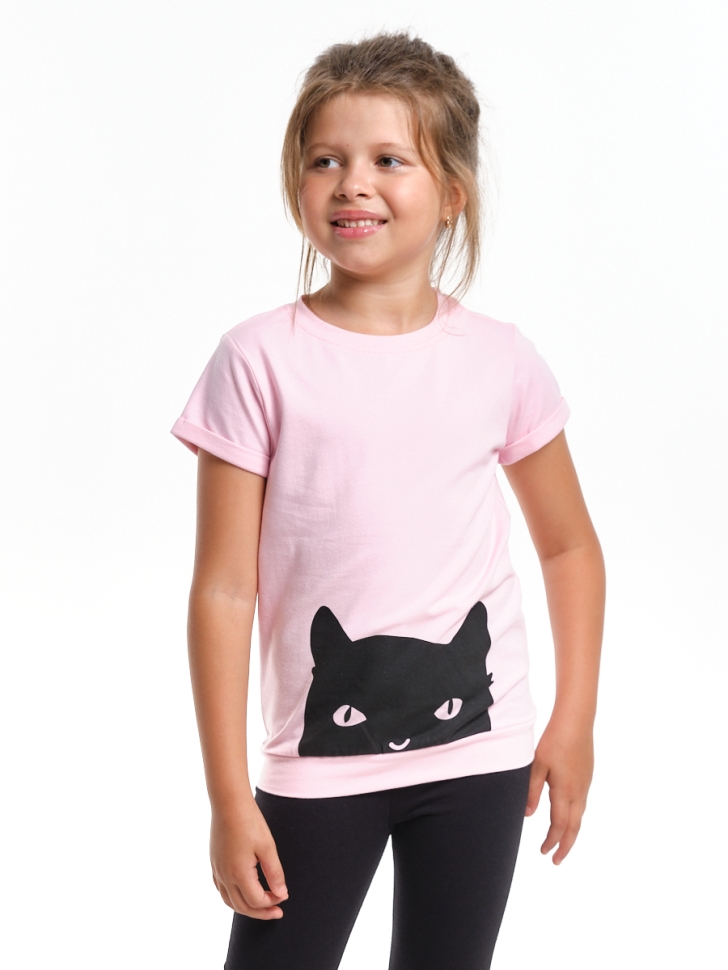 Футболка для девочек Mini Maxi, модель 0783, цвет розовый - Футболки для девочек