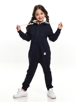 Комбинезон для девочек Mini Maxi, модель 7344, цвет темно-синий