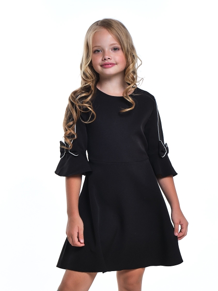 Платье для девочек Mini Maxi, модель 7407, цвет черный/белый - Платья для девочек с рукавом 3/4
