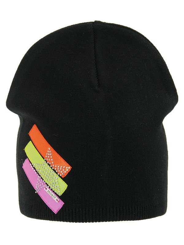 Шапка для девочки Vista, Миалт черный, весна-осень - Для девочек весна-осень