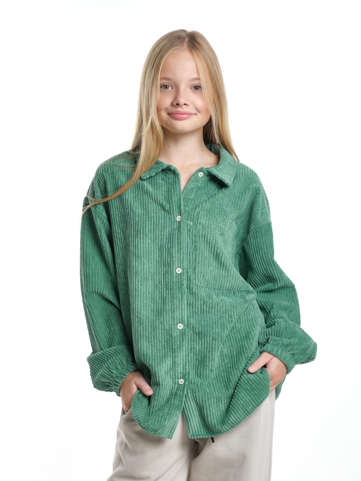 Рубашка для девочек Mini Maxi, модель 7364, цвет зеленый - Рубашки для девочек